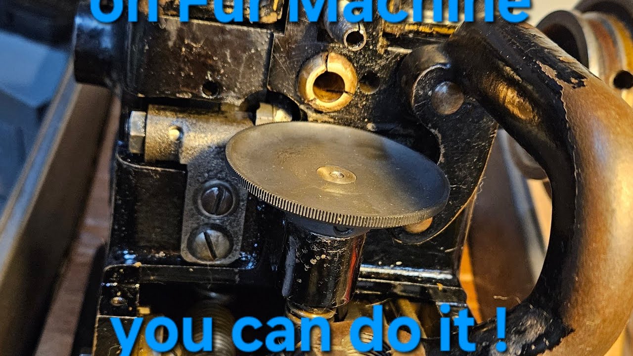FUR Sewing  MACHINE, How to replace the wheel / discs BONIS FUR MACHINE