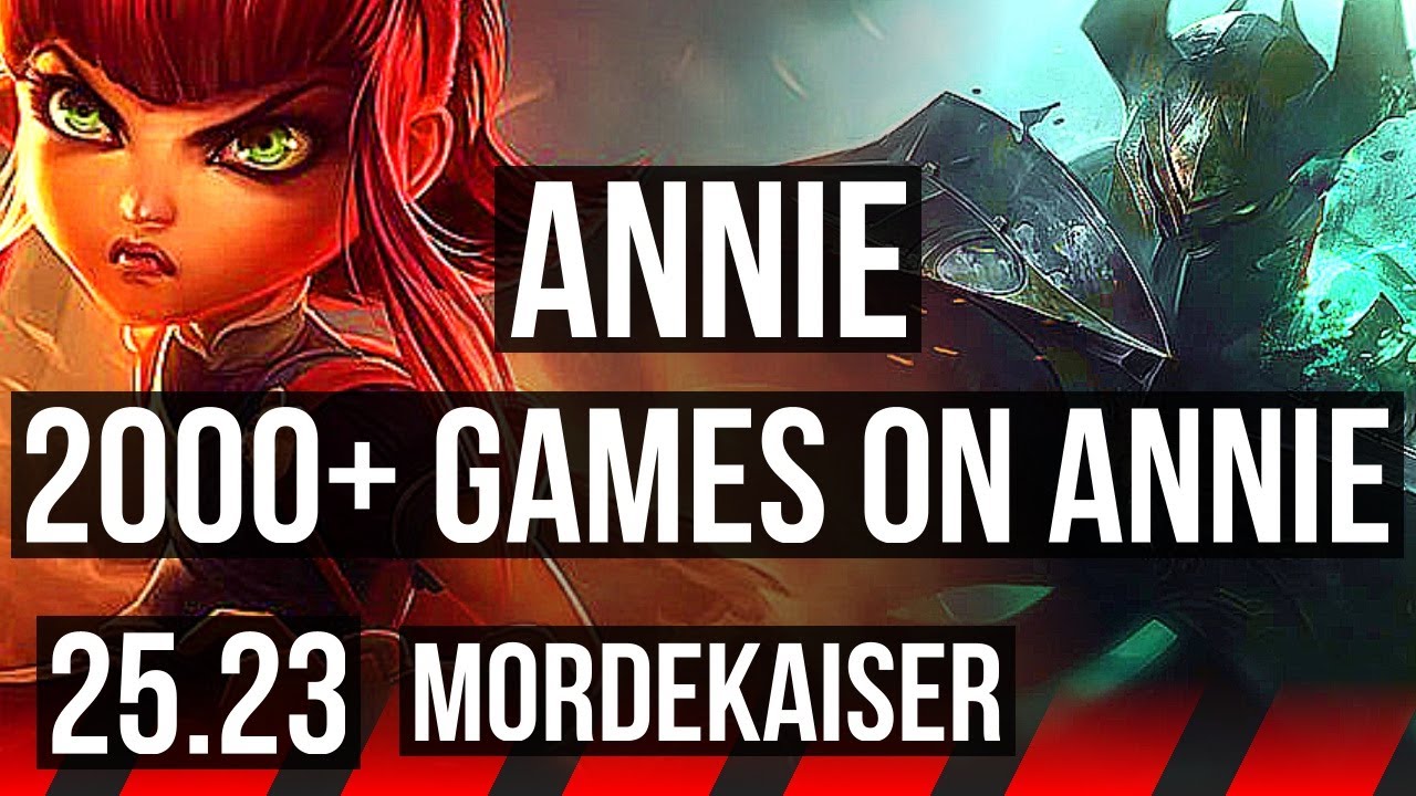 ANNIE vs MORDEKAISER (TOP) | 2000+ games, Dominating | NA Master | 25.23