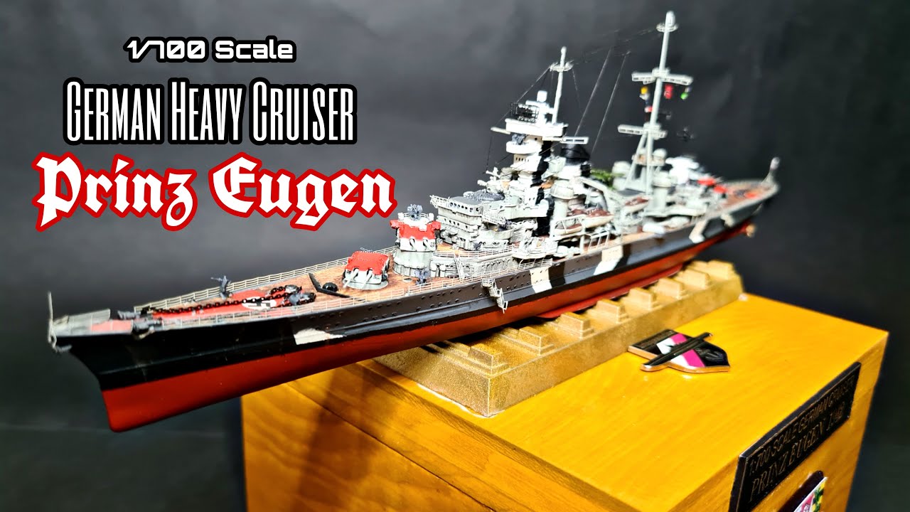 1/700 Trumpeter DKM Prinz Eugen Build