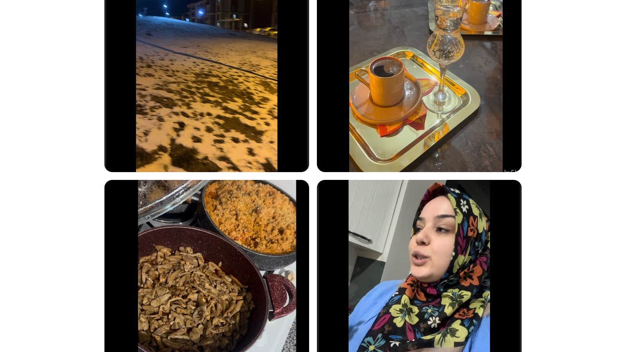 Yemekte misafirim❓aynı şehir kar bizde yok❗️bugün yine neler neler yaptım buyrun canlarım izleyin