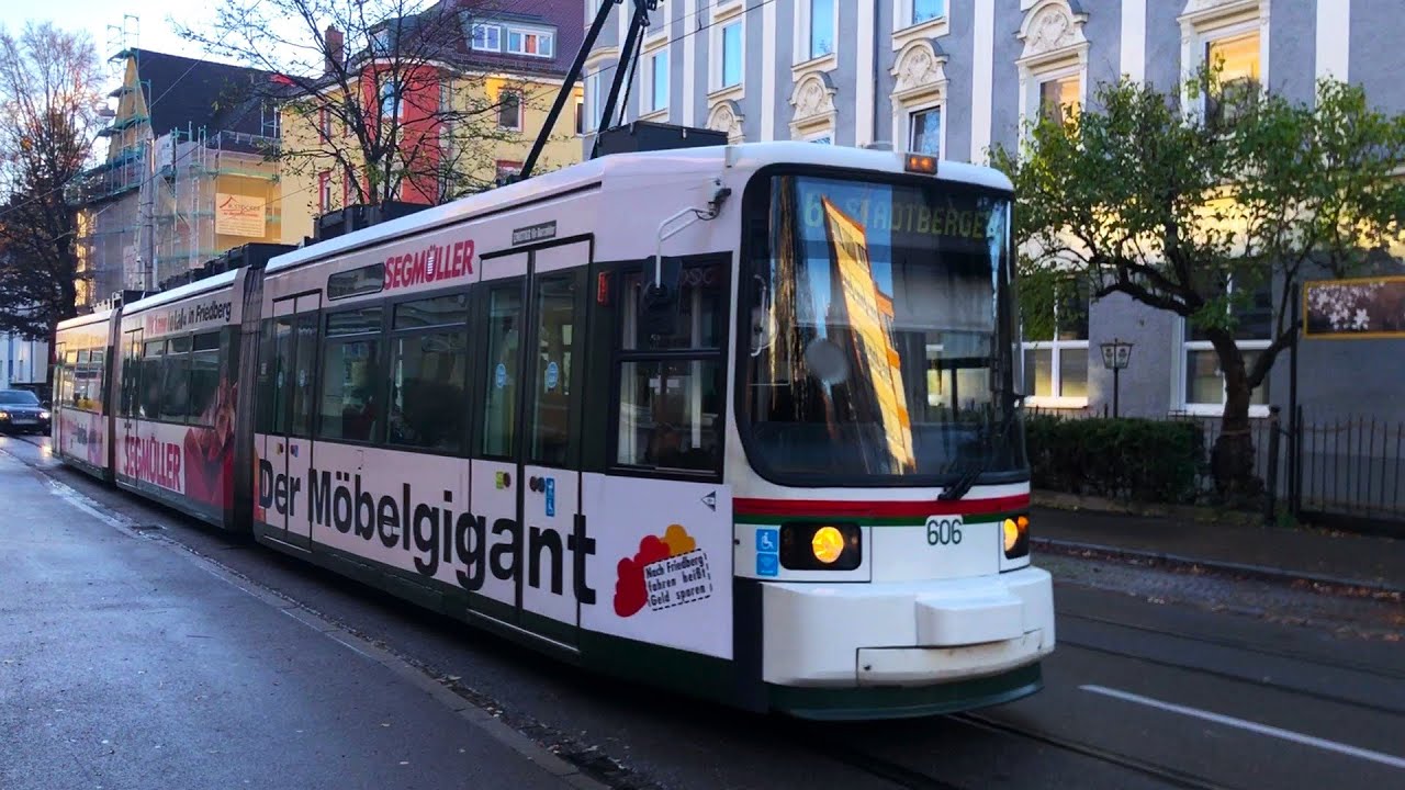 #19 Adtranz GT6M |Nummer 606 ~Straßenbahnmitfahrt |SWA-Augsburg Linie 6