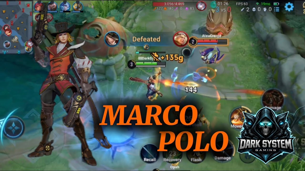 Let's play HOK Guys Farm Lane Gunslinger Marco Polo