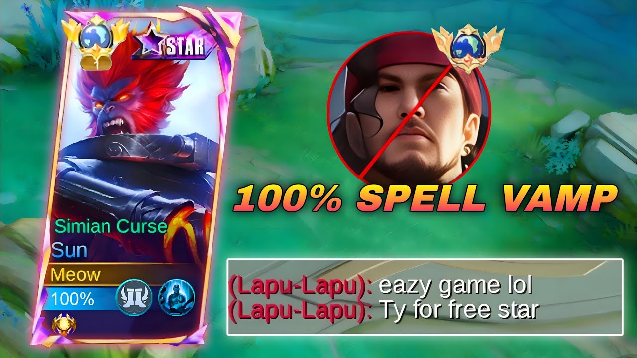 HOW TO COUNTER META LAPU LAPU IN EXP LANE USING THIS BROKEN SUN BUILD!