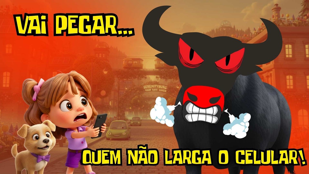 O BOI DA CARA PRETA — ELE PEGA QUEM NÃO LARGA O CELULAR 📱🐂 | Música Infantil | Gabi e Morango