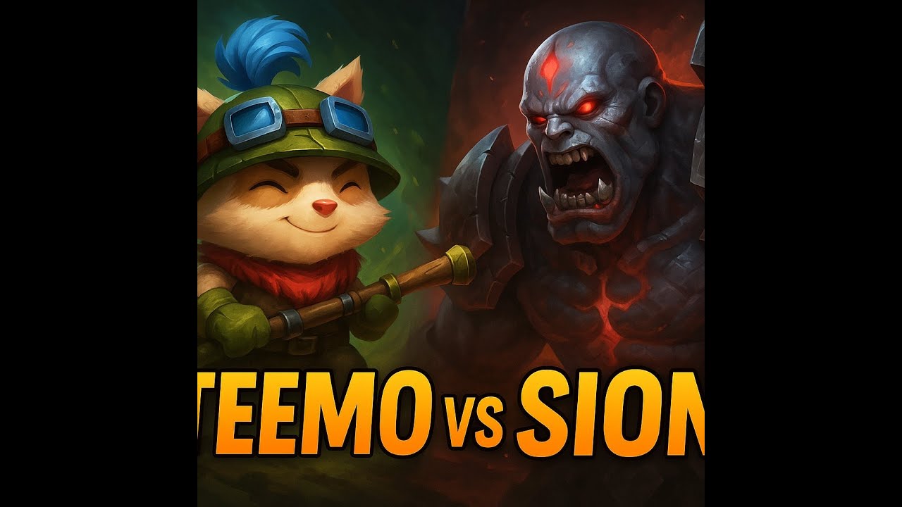 Teemo VS Sion - Top lane - Best moments - Draft