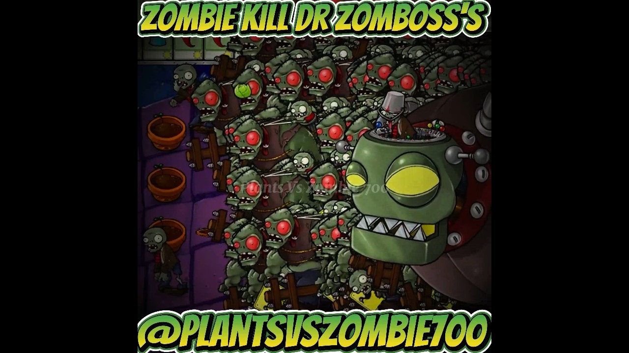 Zombie Kill Dr. ZomBoss's No Survive Crazy Dave! #pvz #pvz2 #youtubeshorts #shorts