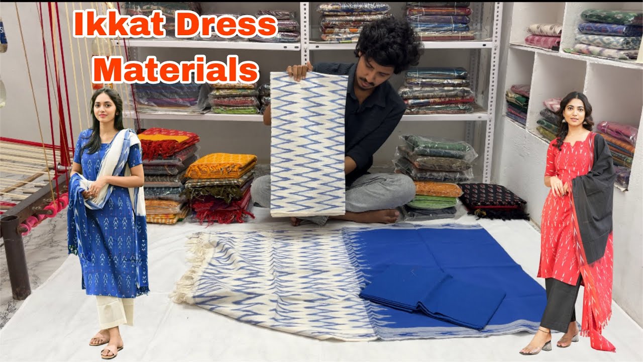 Ikkat dress materials