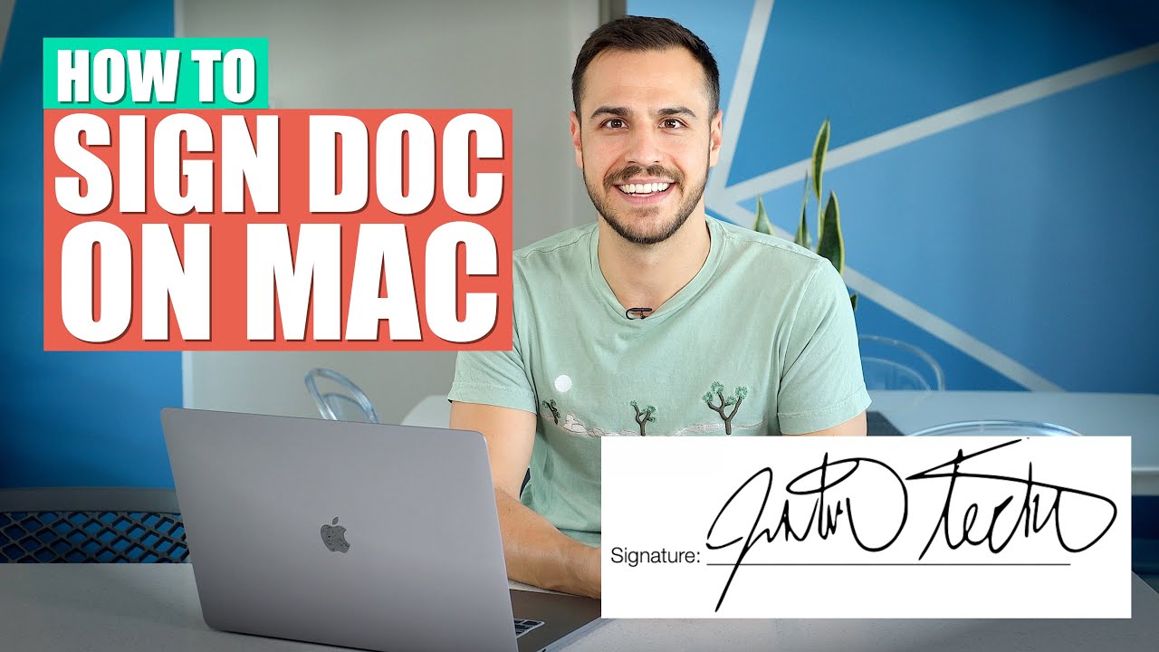 Как подписать документ на Mac