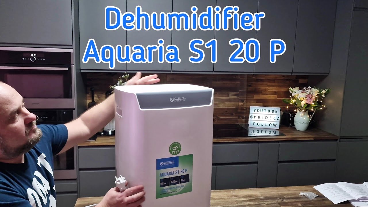 Осушитель воздуха Aquaria S1 20 P с фильтром с активированным углем, HEPA-фильтром, встроенным Wi-Fi