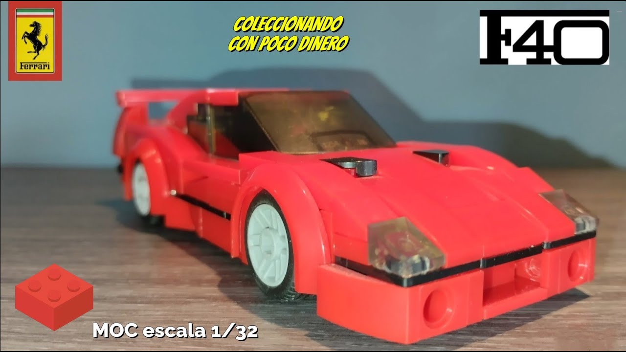 FERRARI F40 (BLOCK BRICKS ESCALA 1/32)