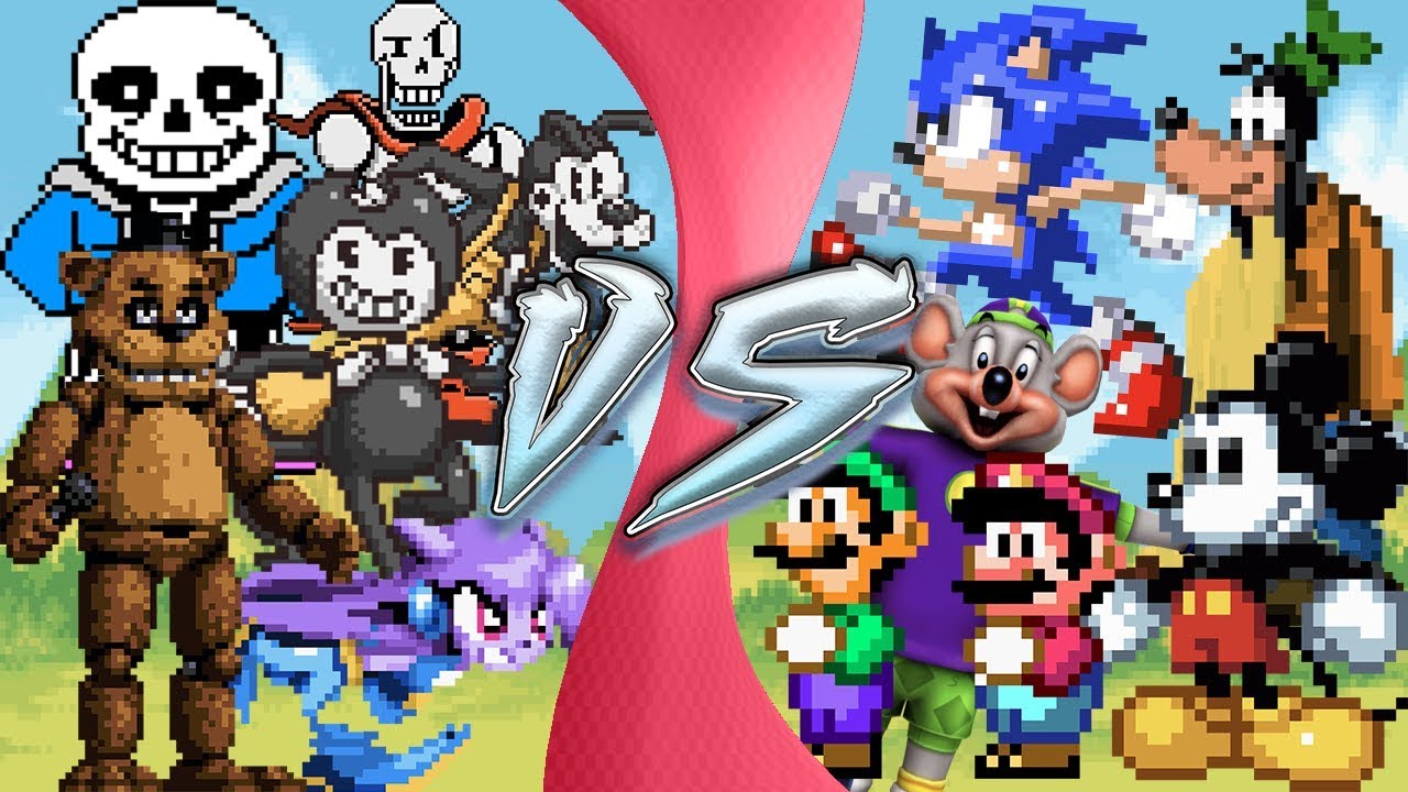 INDIE GAMES vs ORIGINALS! (Mickey vs Bendy, Sonic vs Sash Lilac, Undertale vs Earthbound) Animation