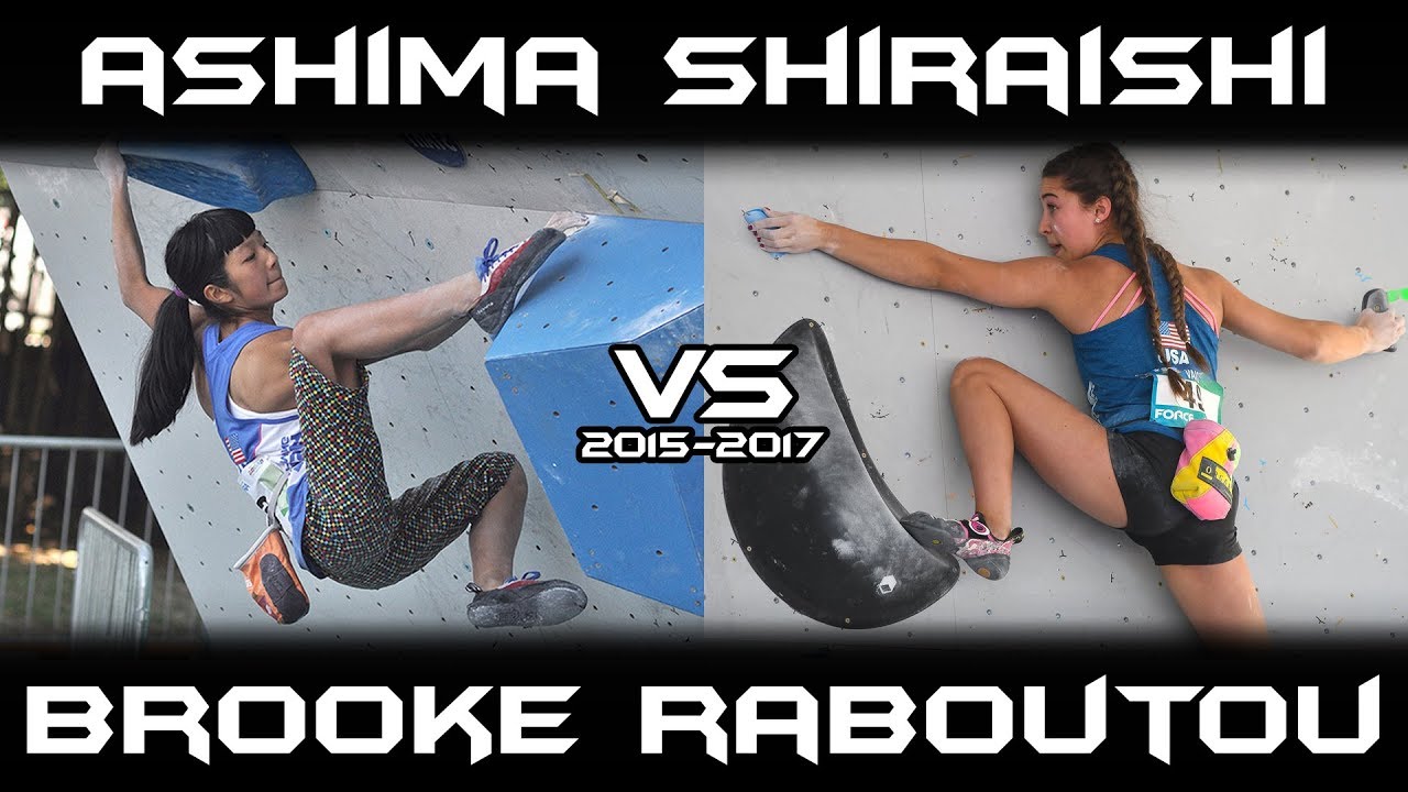 Ashima Shiraishi VS Brooke Raboutou - Climbing Comparison 2017