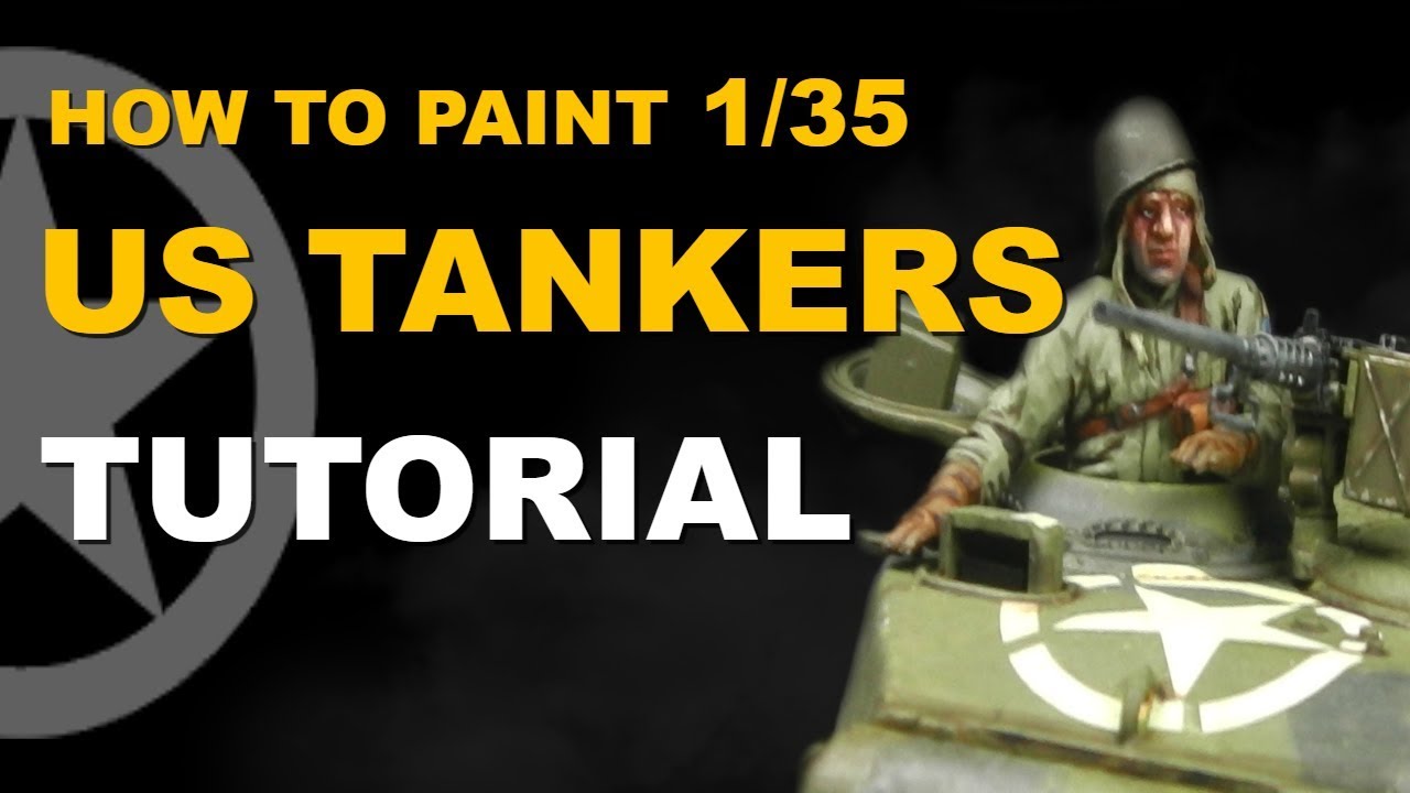 How to Paint 1/35  US Tank Crew Figure Painting Tutorial