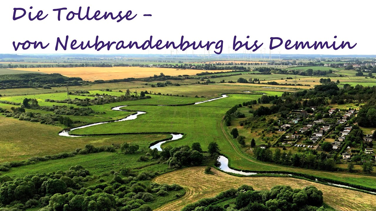 Die Tollense aus der Luft von Neubrandenburg bis Demmin, Gyrocopter ELA 10 Eclipse, Wasserwandern