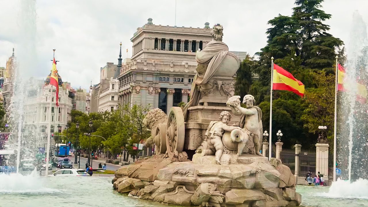 Madrid Full Walking Tour 5/16 - Fuente de Neptuno - Cra de S. Jerónimo - España