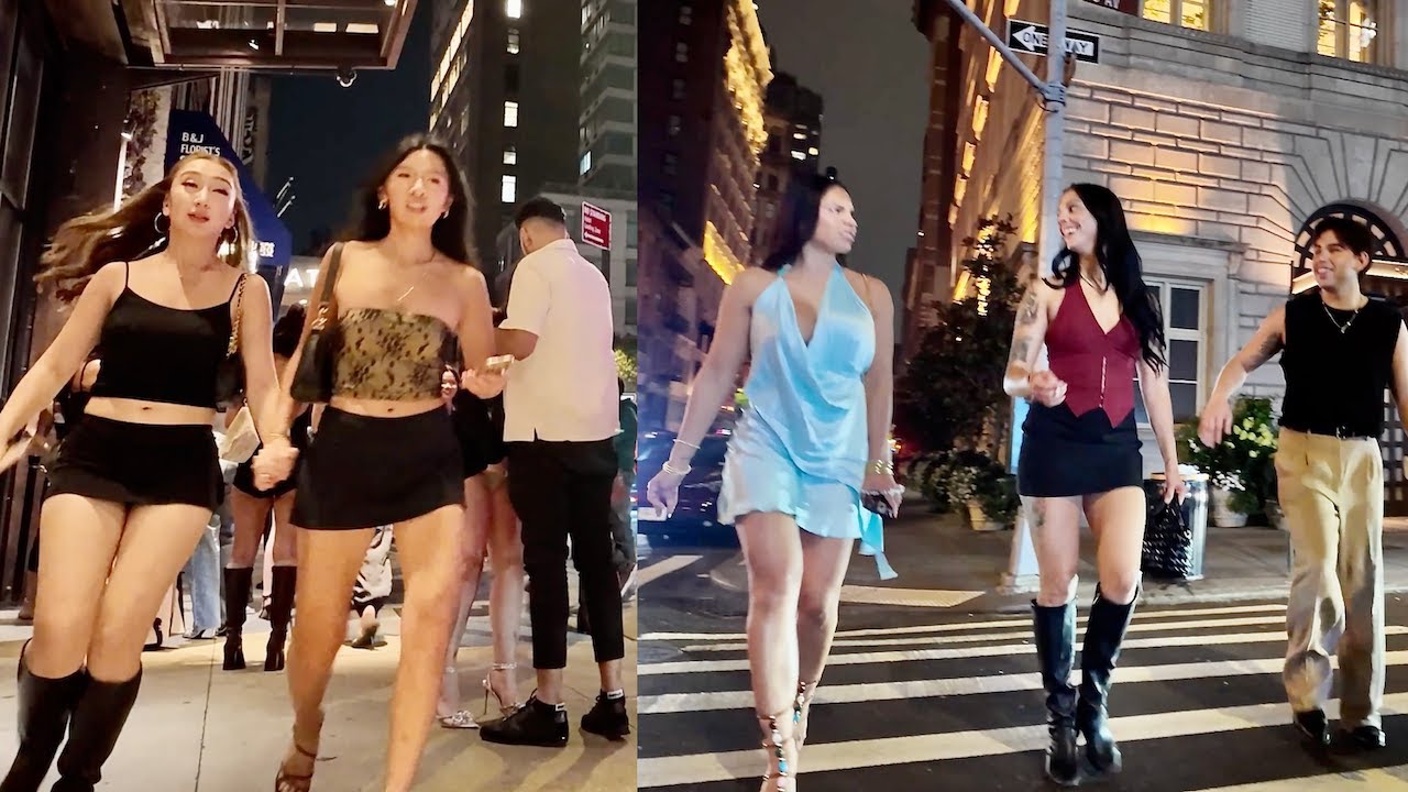 Single Ladies Explore the City After Dark | NYC Nightlife Highlights 2025 (4K)