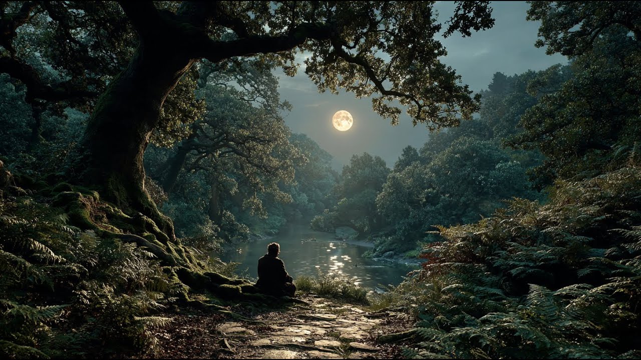 Where the Full Moon Blesses the Brook | Medieval Fantasy Music & Animated Ambience