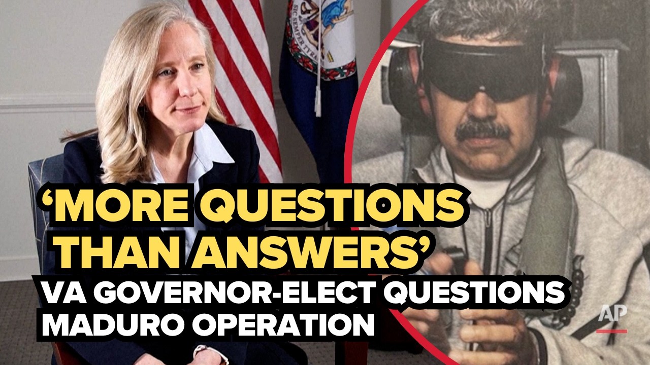 VA gov-elect Spanberger wants answers on Trump’s Maduro capture