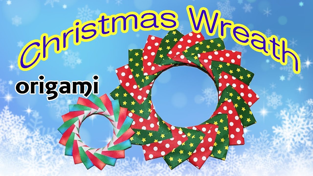 How to Make an Origami Christmas Wreath | Easy but Cool Christmas Decorations for Kids DIY