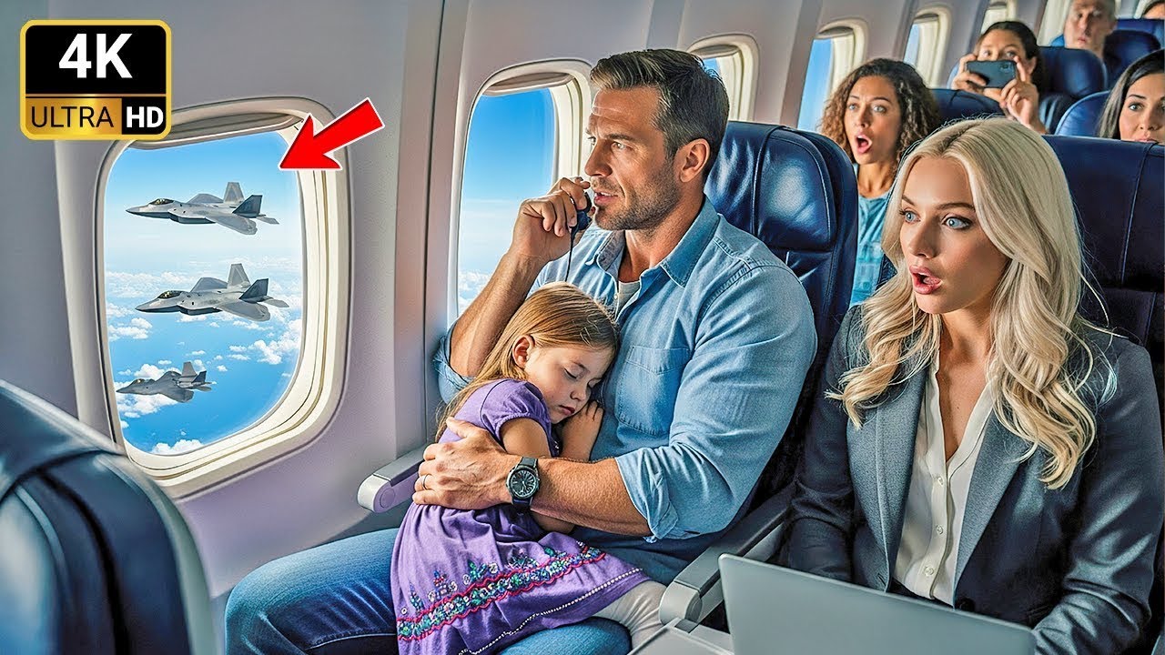 Everyone Ignored the Single Dad in 12F — Until His Signal Made the F-22 Pilots Salute a General