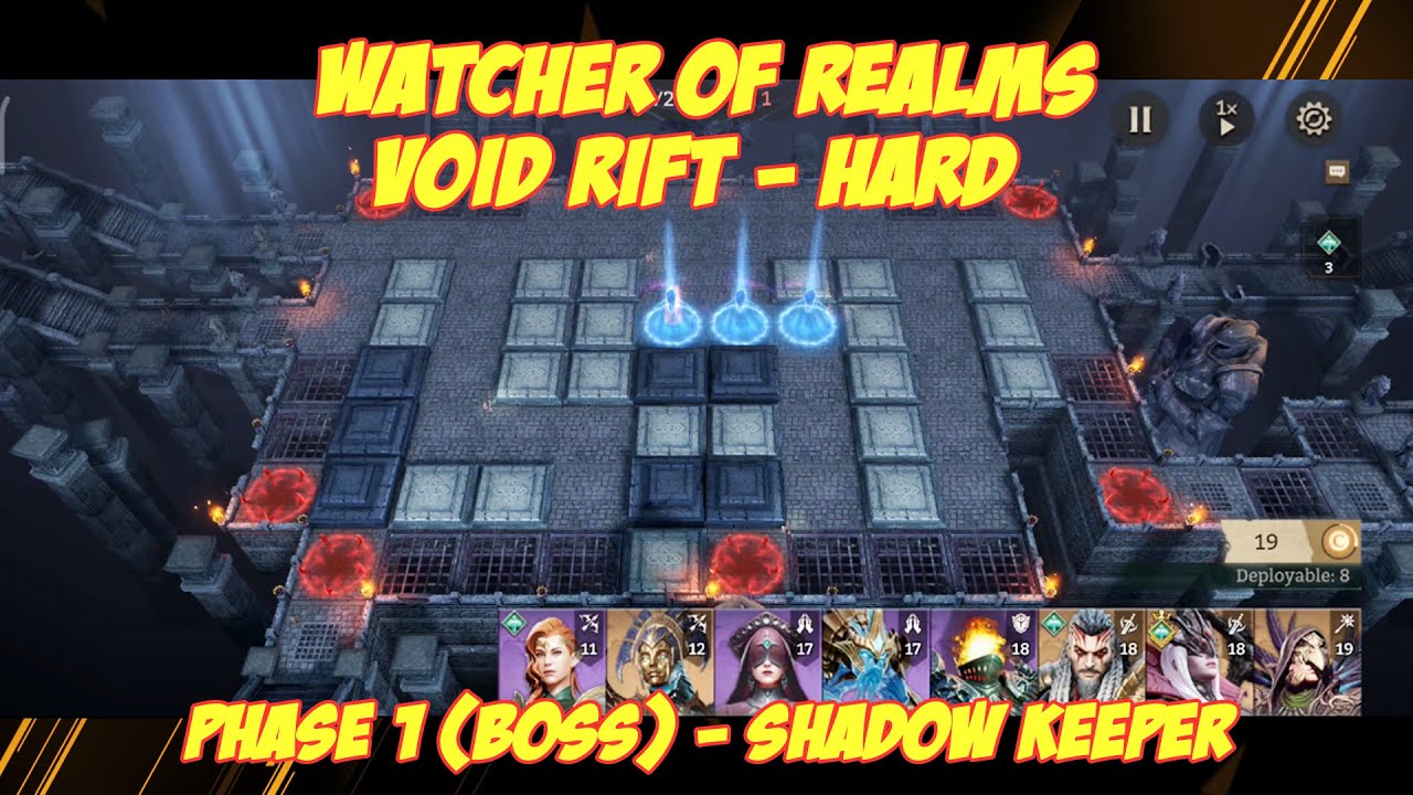 Watcher of Realms Void Rift (Hard) Phase 1 - Shadow Keeper (Boss)