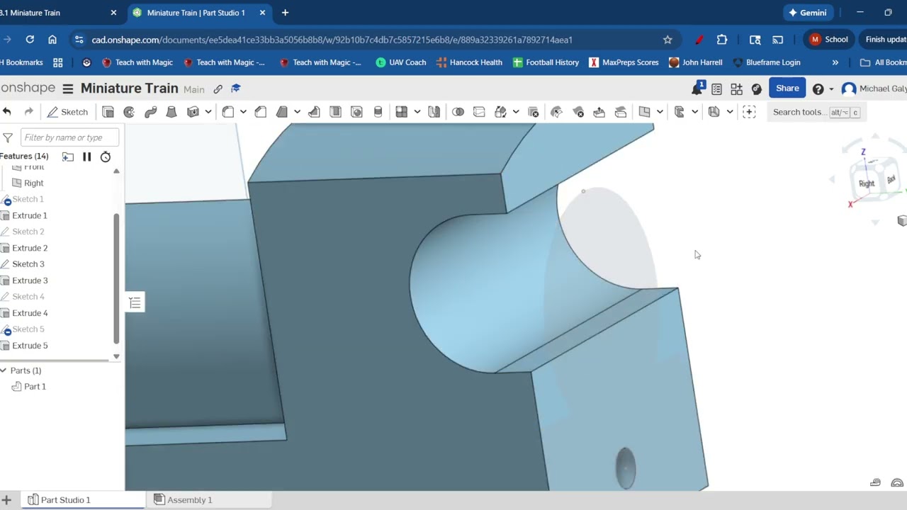 IED 8.1 Miniature Train Body - OnShape