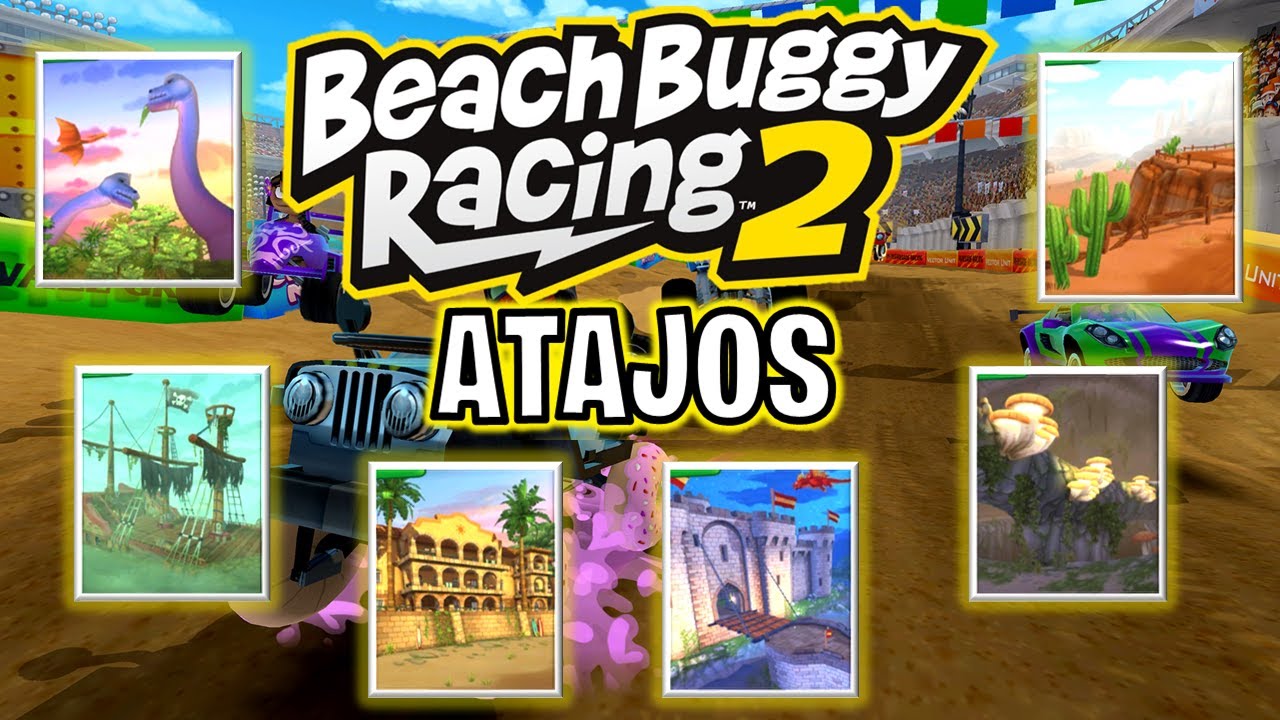 🚘 КОРОТКИЕ ПУТИ В BEACH BUGGY RACING 2 🏁 | ЧАСТЬ 1️⃣ | 🤔 Как использовать короткие пути? 🤨