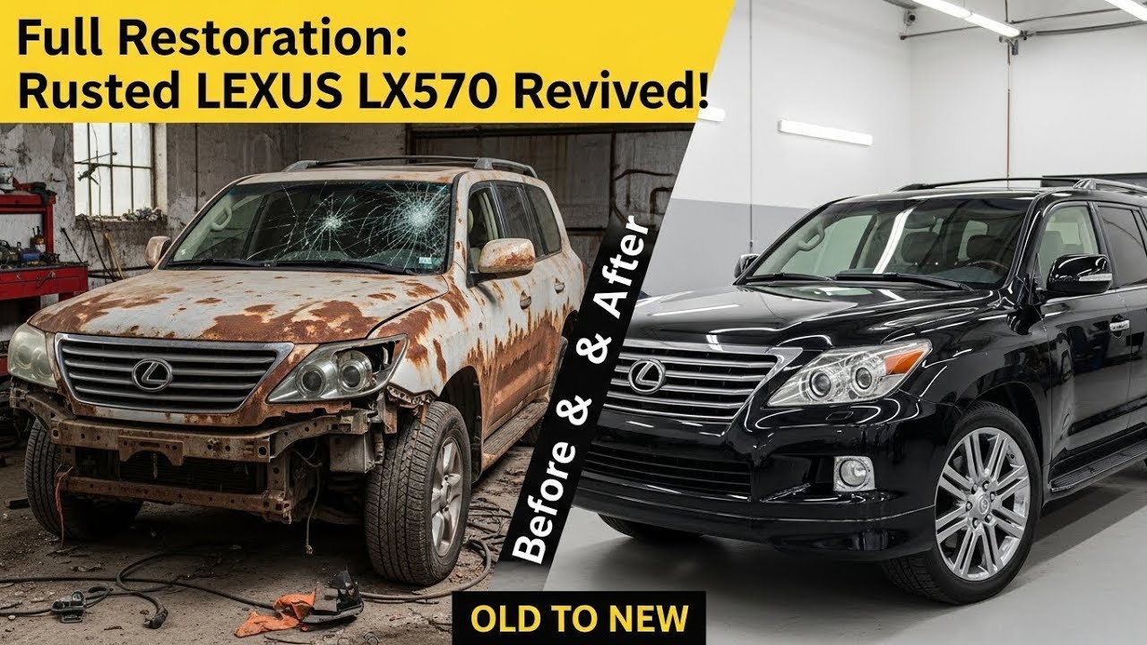 LEXUS LX570 COMPLETE RESTORATION   ENGINE SERVICE, BODY REPAIR   LUXURY INTERIOR DETAILING