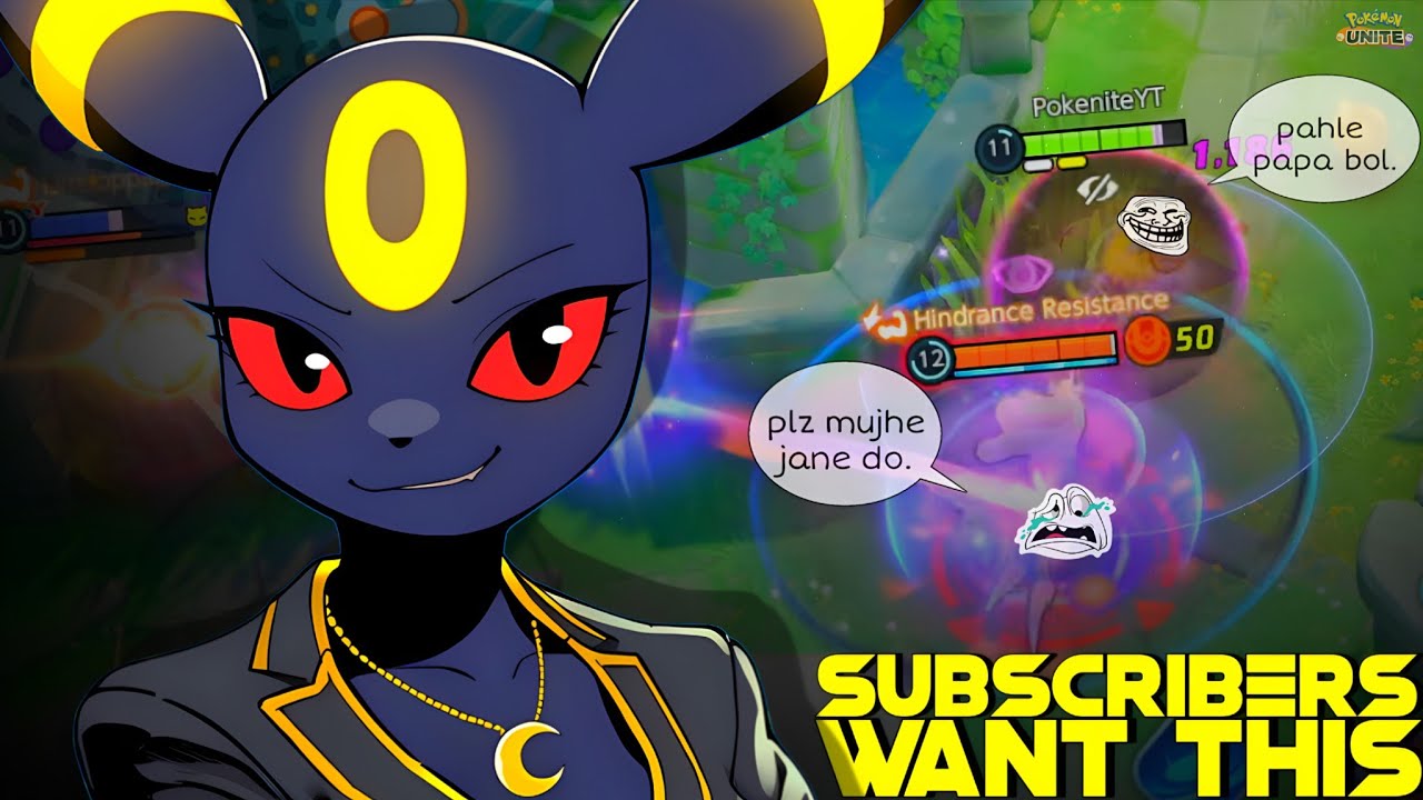 I PLAYED UMBREON AFTER 2 YEARS & REACHED LEGEND 1800+ 🤭 | POKEMON UNITE