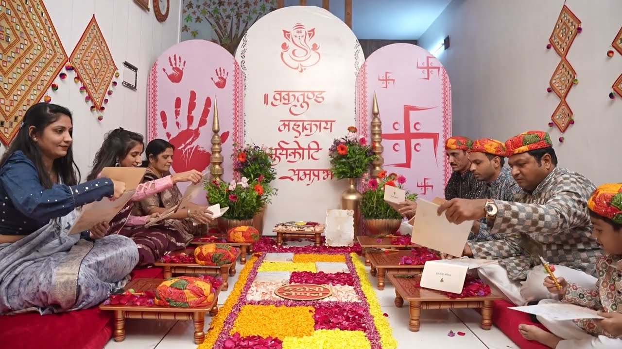 Gujarati Wedding Tradition | Hardik&rsquo;s Kankotri Lekhan 🖋️