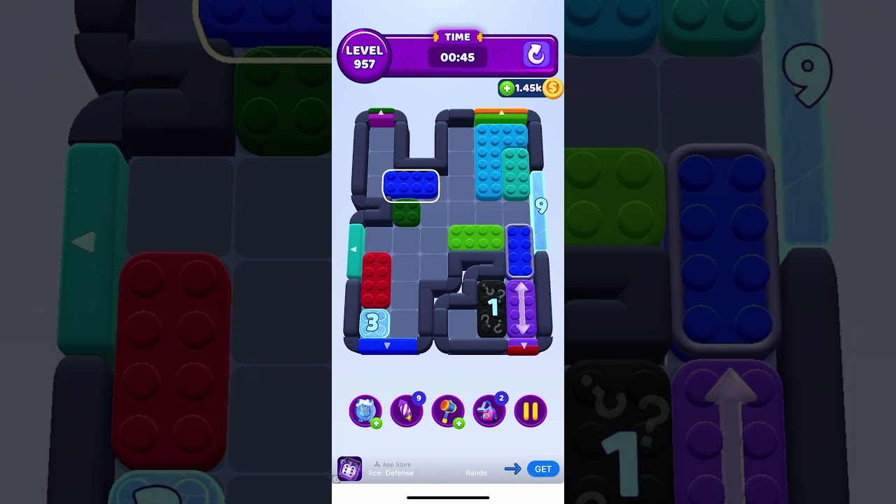 Color block jam 957 (hard) #colorblockjam #games #colorblockjamgame #colorjamgame #colorjam