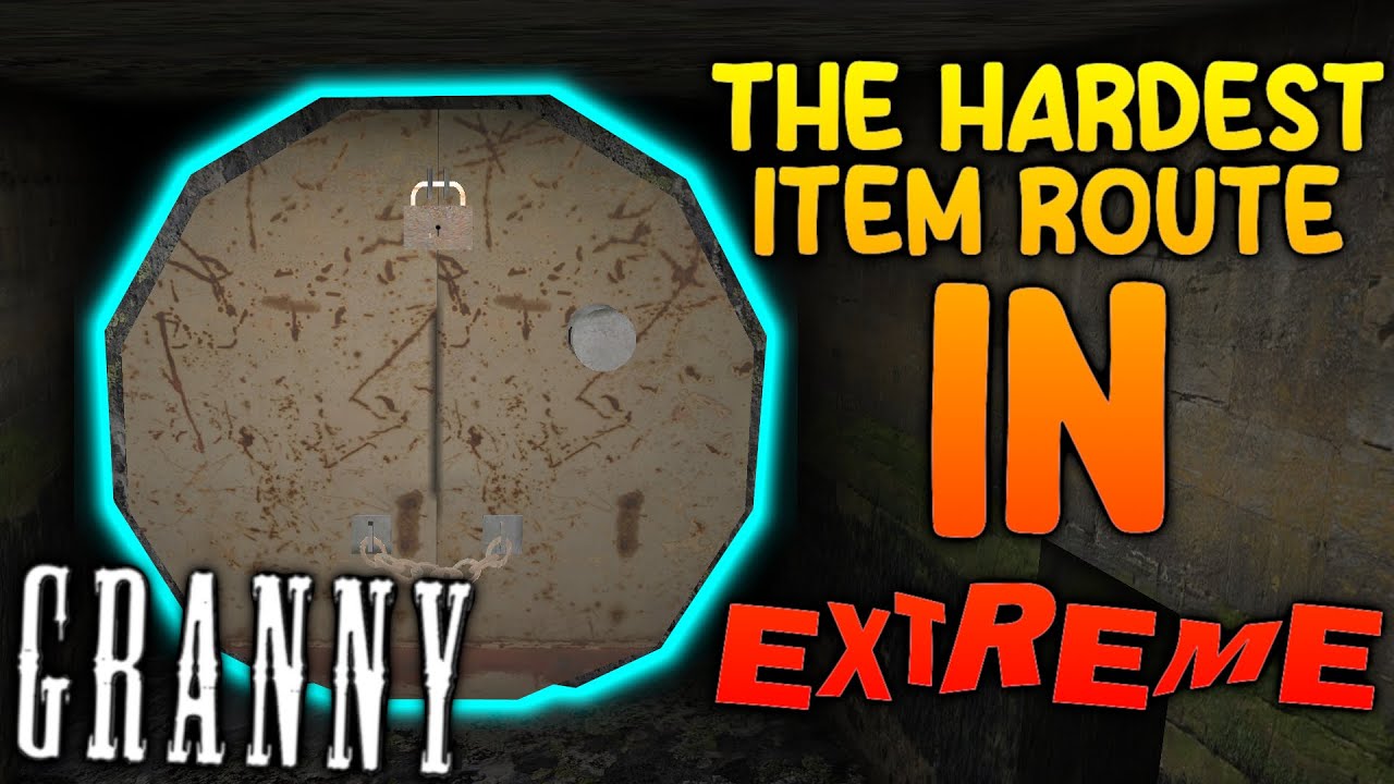 Granny V1.8 - Sewer Escape And Extreme Mode In The Hardest Item Route (Preset 4)