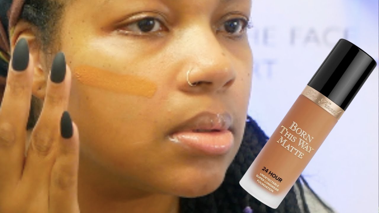 Foundation Review Friday | Too Faced Born This Way 24 Hour Matte Foundation | Shade Brûlée