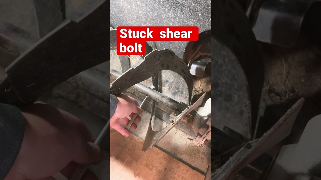 How to remove a stuck shear bolt from your snowblower auger￼