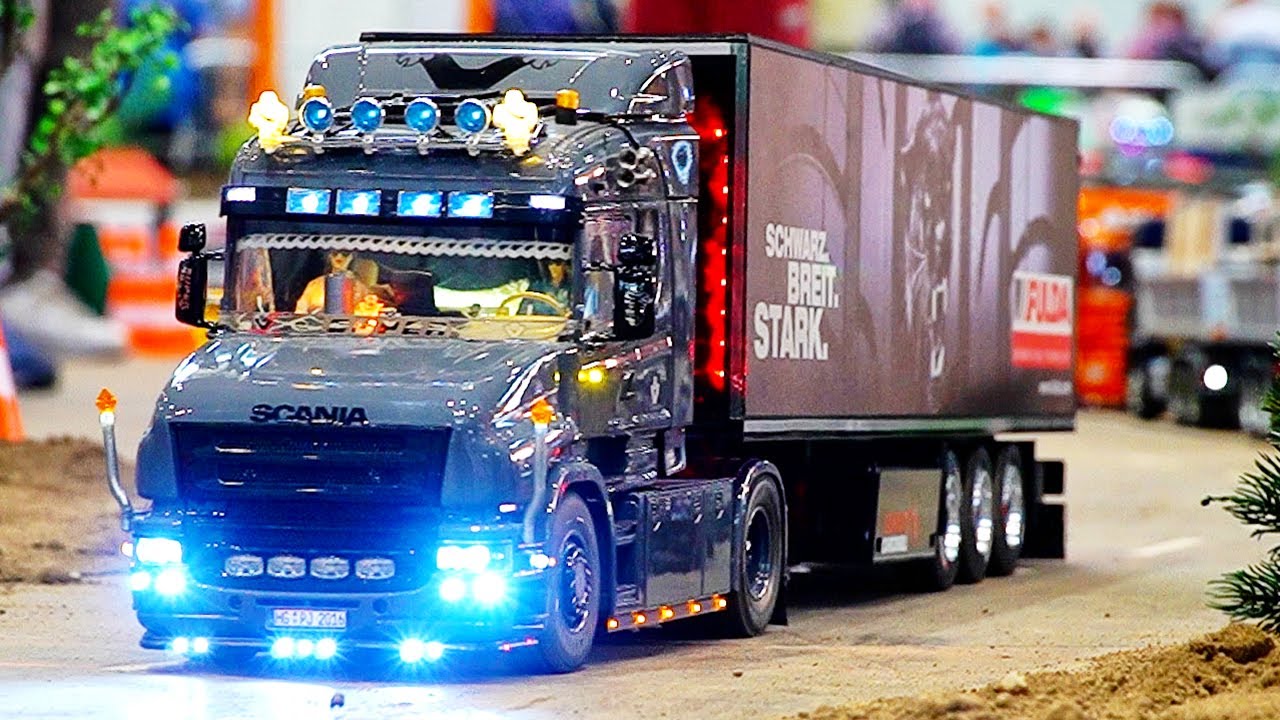 MEGA RC TRUCKS IN ACTION AT MODELL HOBBY SPIEL LEIPZIG 2021