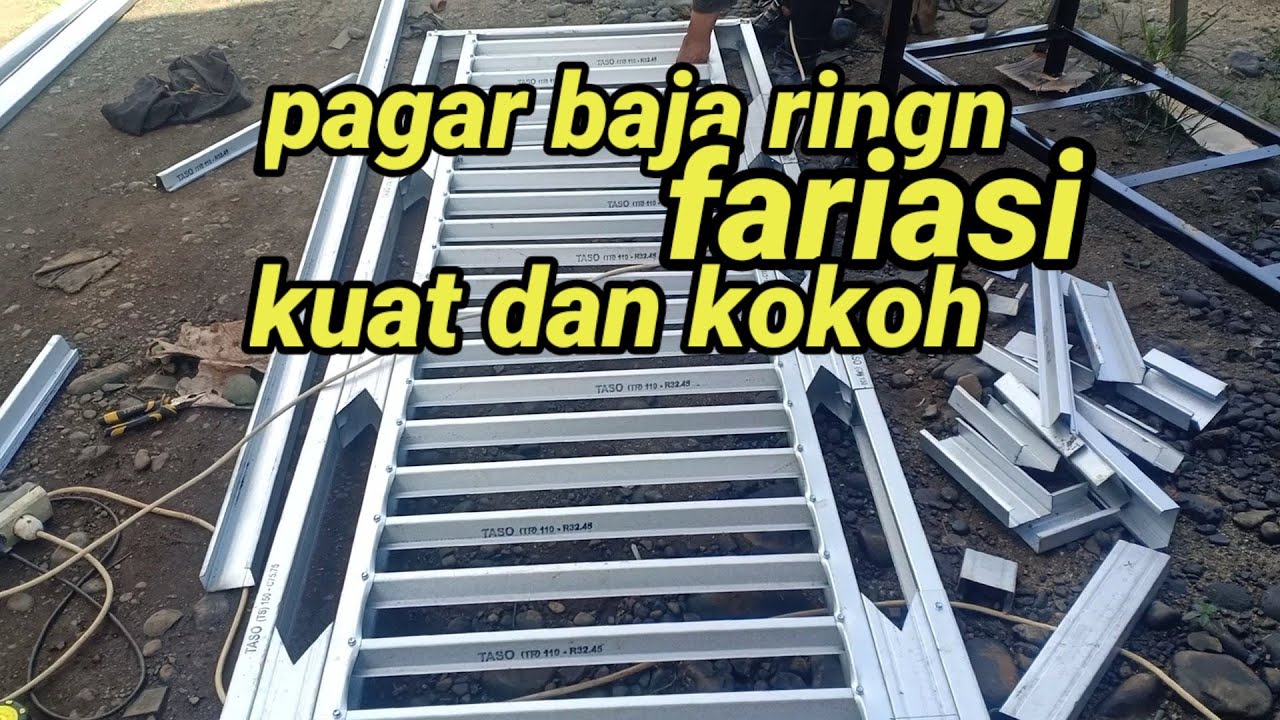 CARA MEMBUAT PAGAR BAJA RINGAN DAN PEMASANGANYA