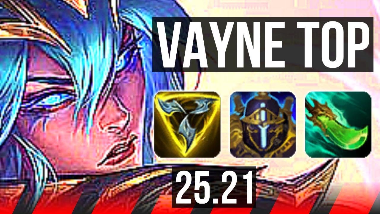 VAYNE vs DARIUS (TOP) | Legendary, 6 solo kills | EUW Master | 25.21