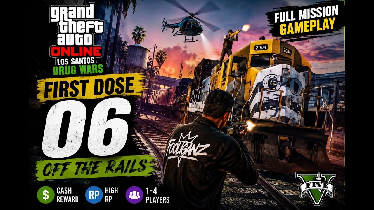 GTA Online First Dose 6 - Off the Rails | Full Mission Gameplay (4K 60FPS) | PS5 | No Commentary 🎮🕹️