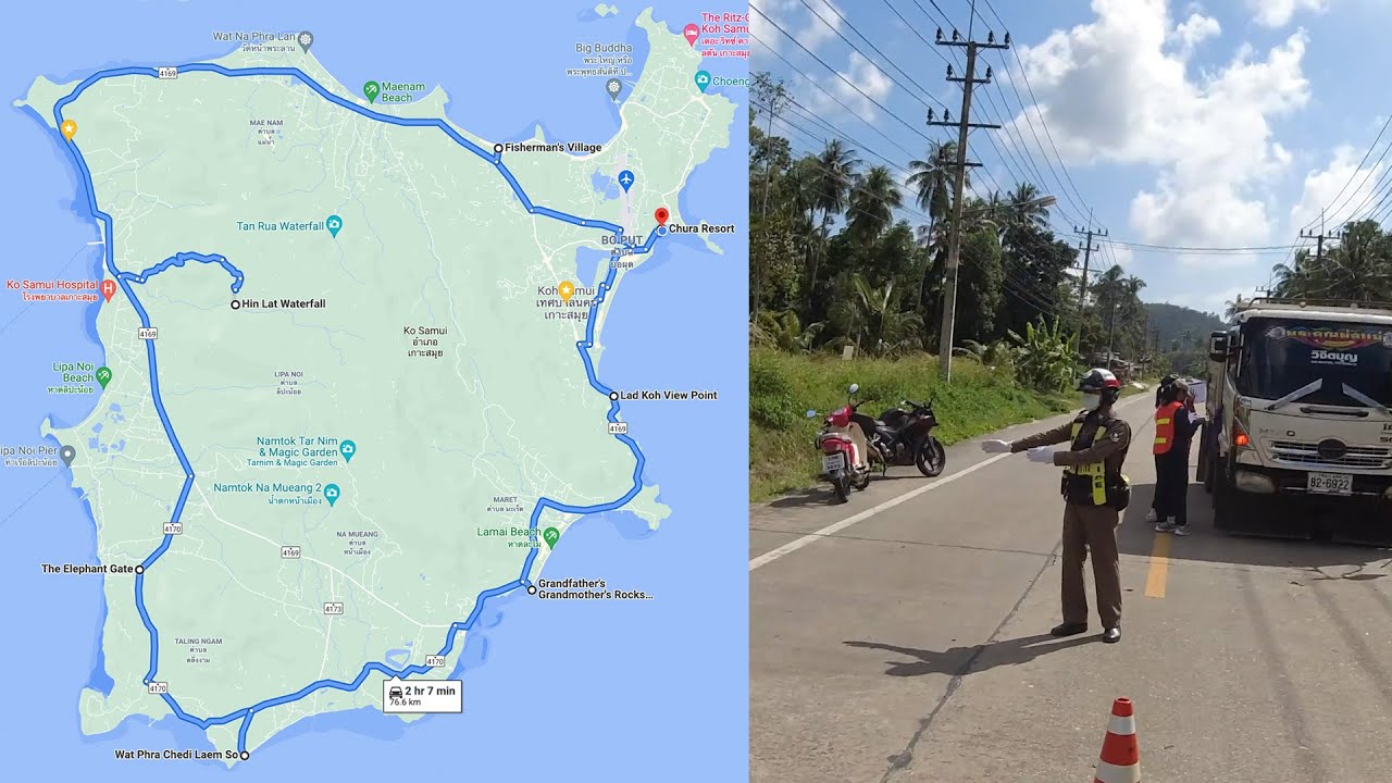 [4K] Samui Drive Around Whole Island