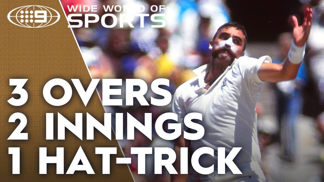 From the Vault: Merv Hughes' unlikely test cricket hat-trick | Wide World of Sports