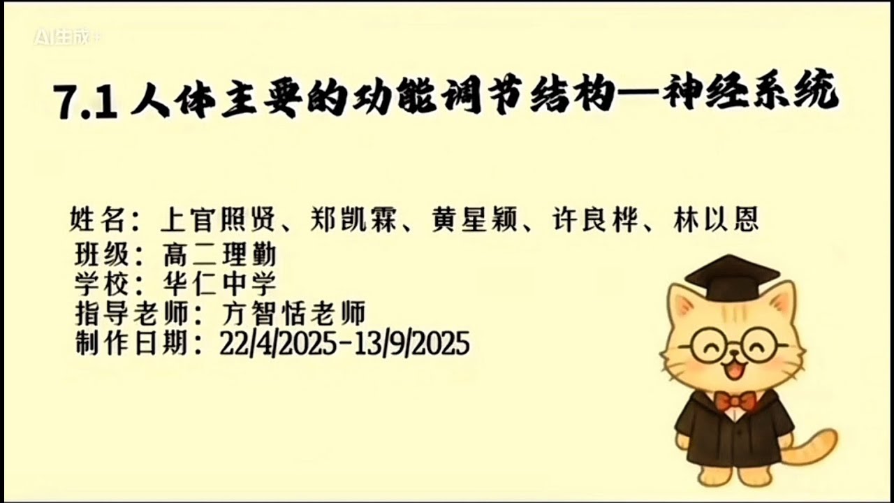 【2025课件志工】峇株华仁中学 高中生物_神经系统