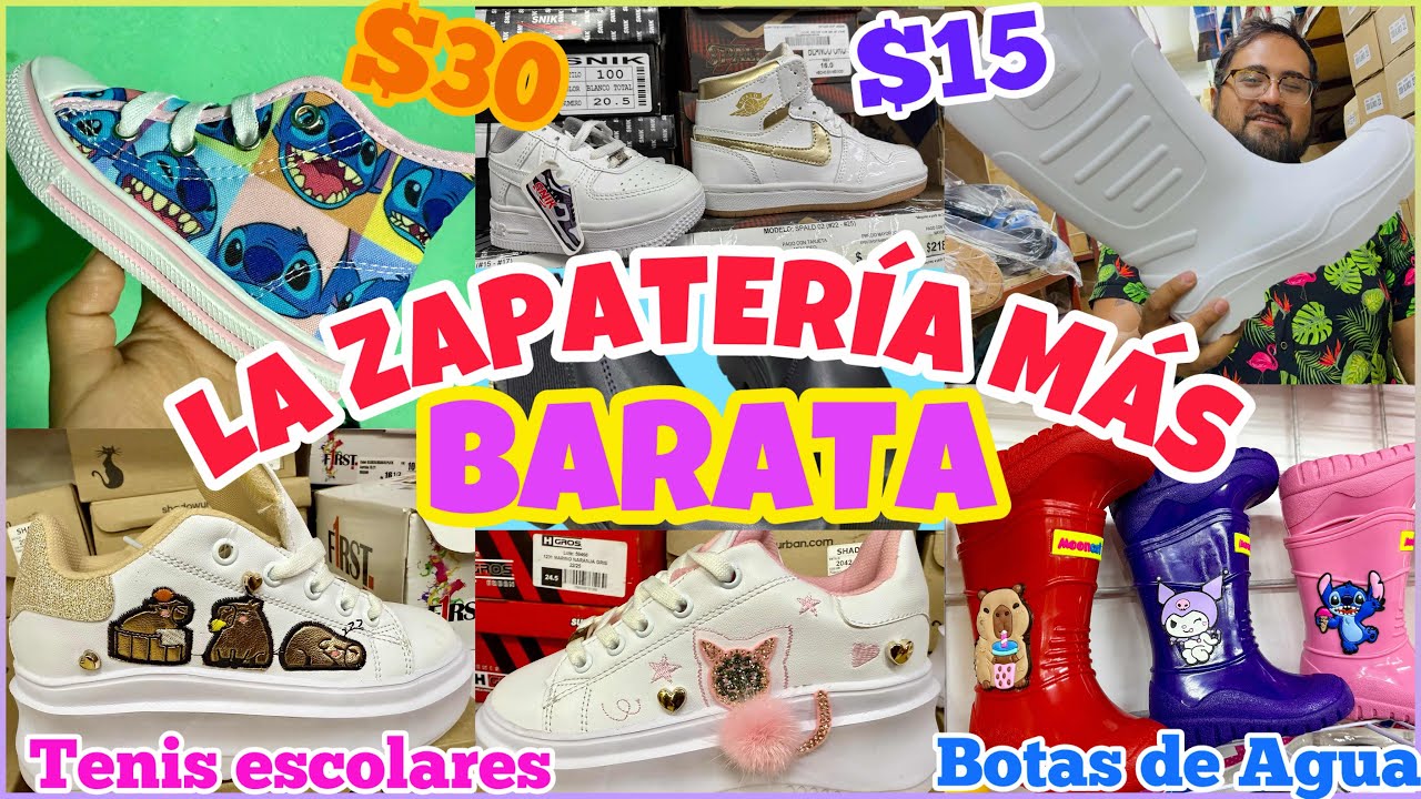 🤑BODEGA DE ZAPATOS desde $15 PESOS / TENIS, BOTAS DE AGUA, CHANCLAS ¡PRECIOS BAJOS! 😱/ CENTRO CDMX