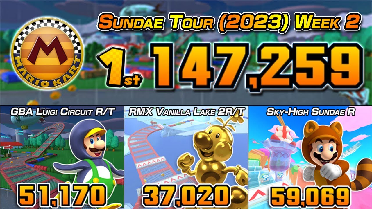 ZERO SPENT | Mario Kart Tour | Sundae Tour (2023) Week 2 Ranked Cup (147K) | Tier 99 | Lv 400