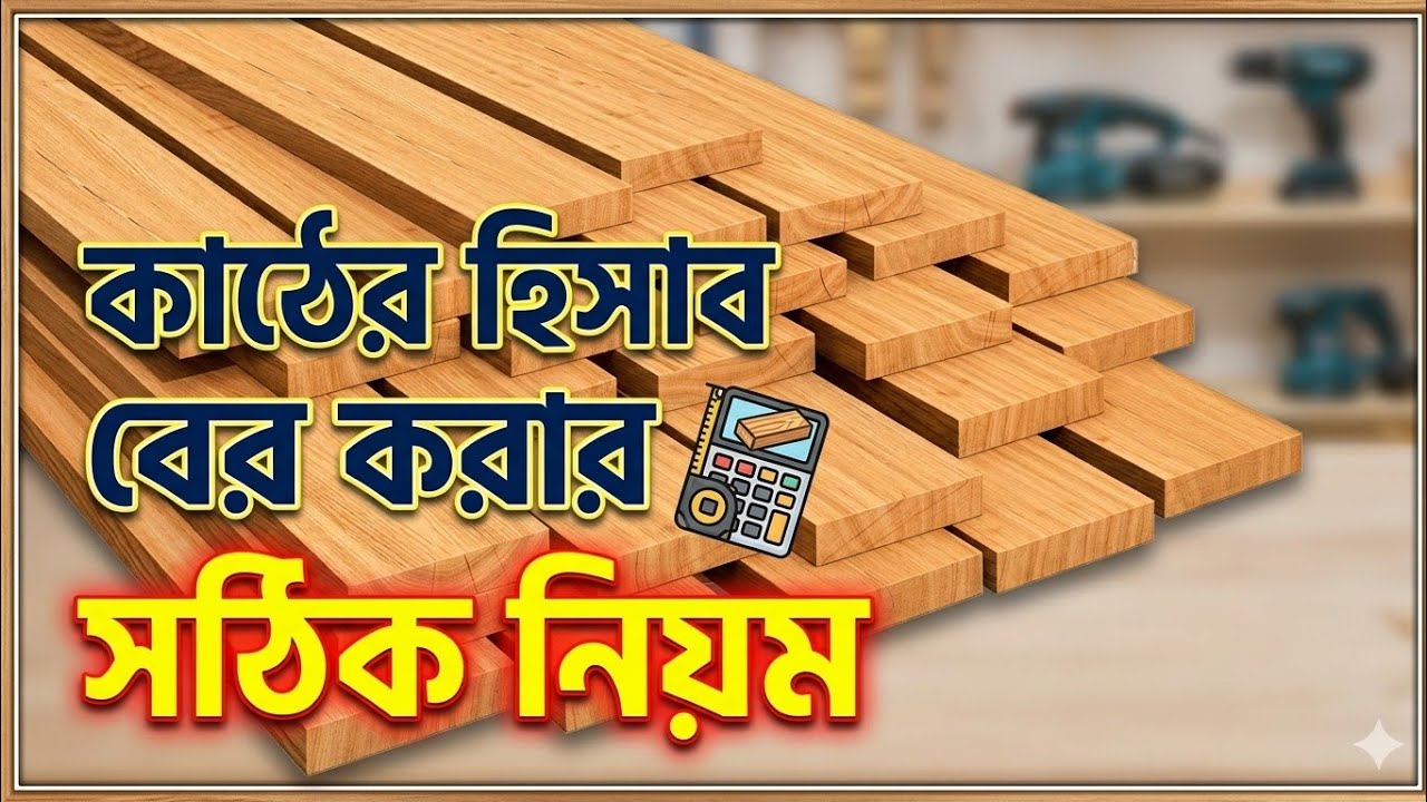 কাঠের সিএফটি পরিমাপ করার পদ্ধতি।কাঠের হিসাব করার নিয়ম।