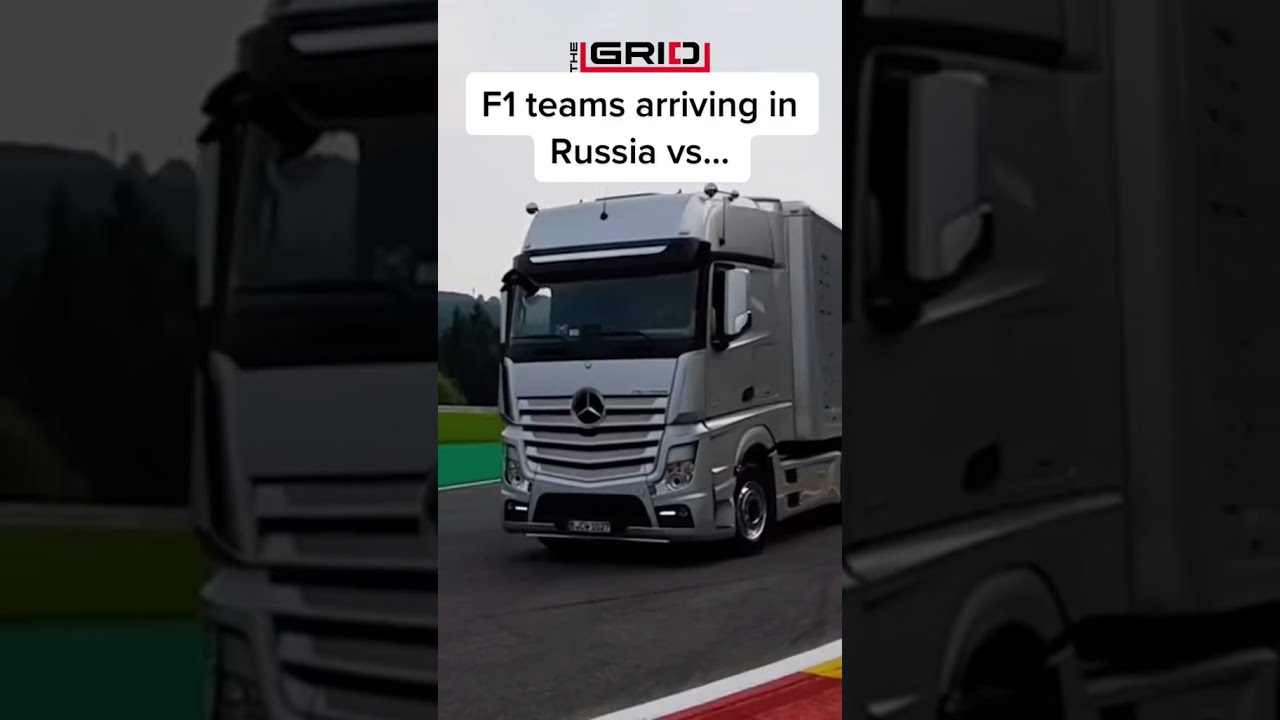 F1 Teams Arriving In Russia vs Haas