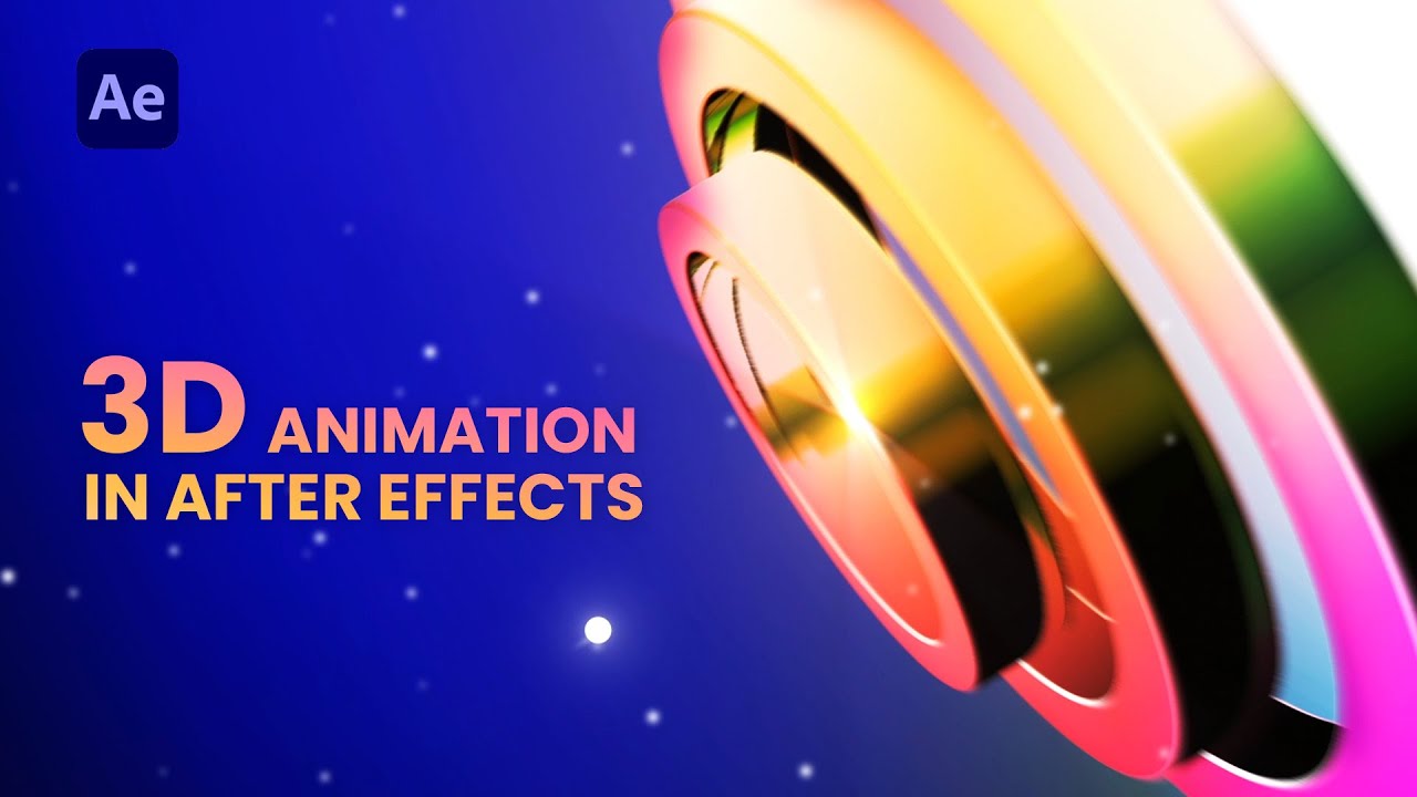 Анимация 3D-колец в After Effects | Круги движения | Уроки по анимационной графике