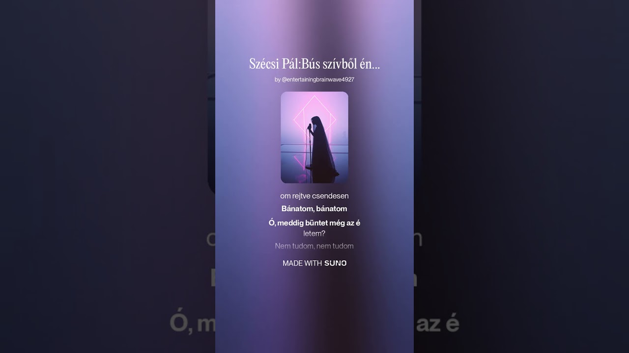 Szécsi Pál:Bús szívből énekelni édesen -2026  Dark Pop Remix