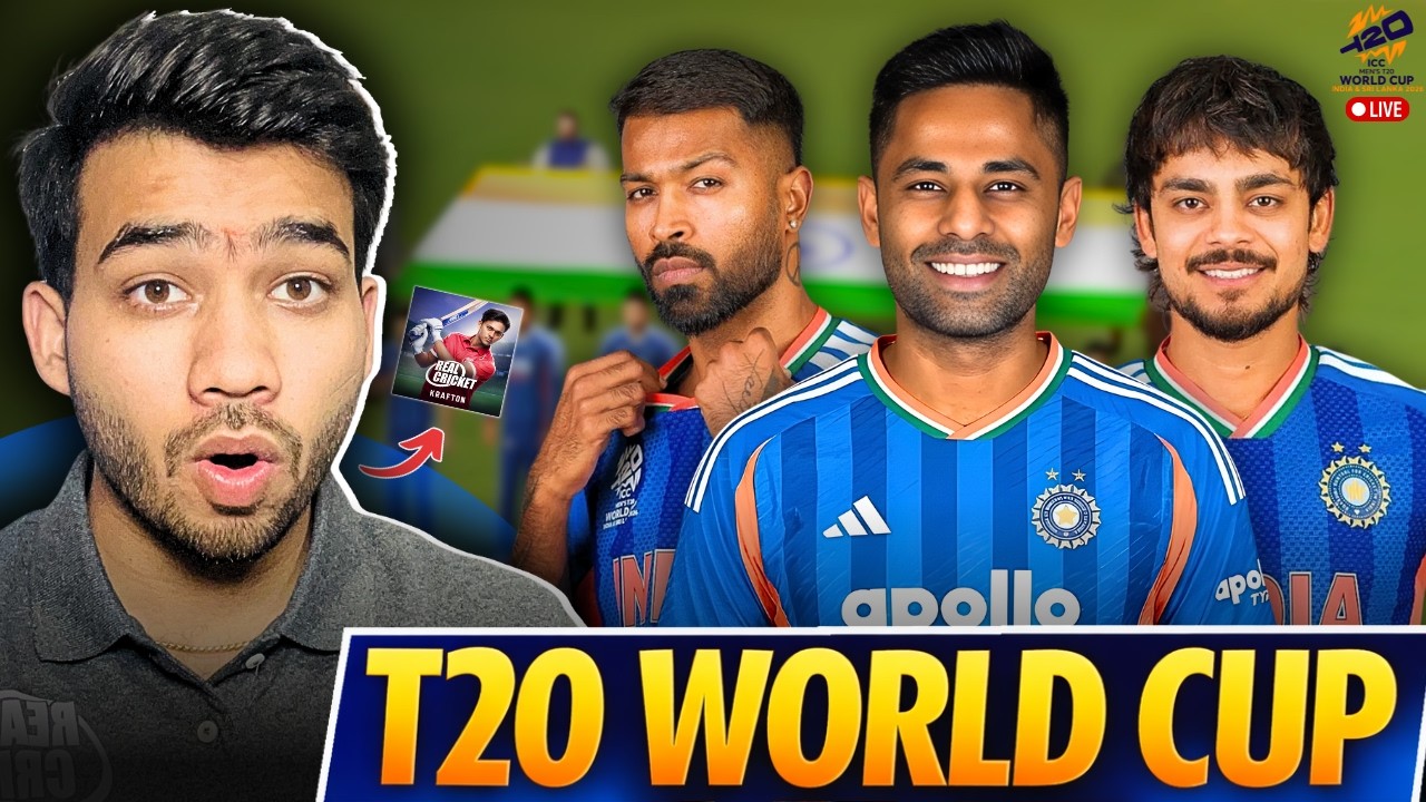 LIVE IND vs WI 🏆 | T20 World Cup 2026 in Real Cricket | #realcricket