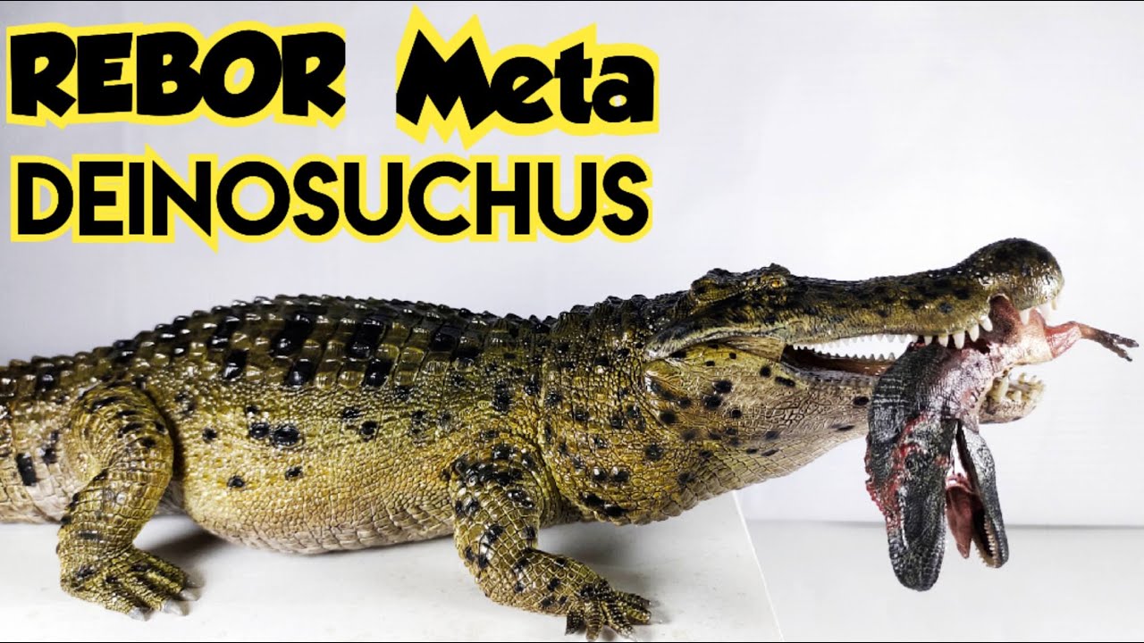 Rebor Meta Deinosuchus Prehistoric Crocodile with prey