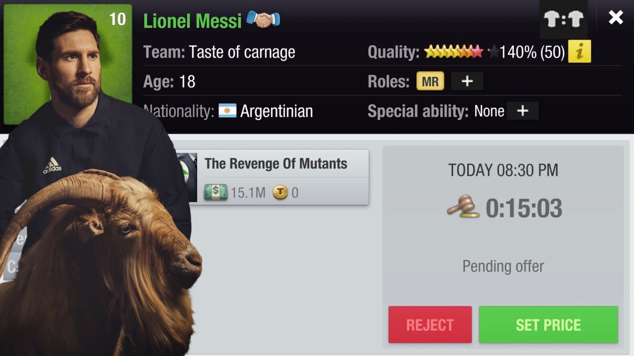 Top Eleven: How to make a mutant